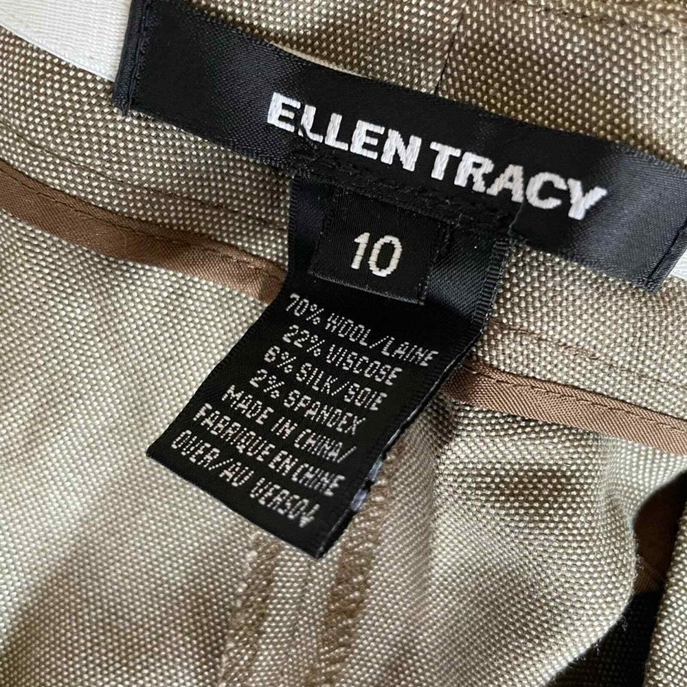 Ellen Tracy - Women's Wool‎ Blend Trouser - Size 10 - Beige - Picture 4 of 6